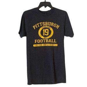 Pittsburgh Steelers 6 Time World Champs JuJu Smith-Schuster 19 T shirt Small